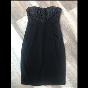 Lulu’s Black Strapless Dress